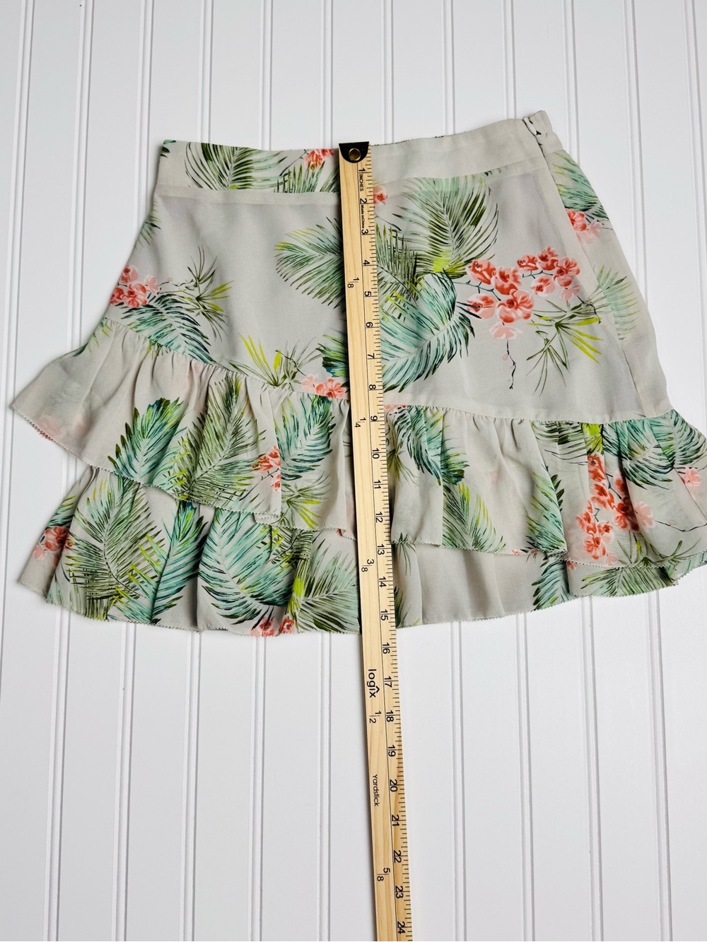 Lost + Wander Tropical Floral Tiered Ruffle Mini Skirt NWT Resort Boho XS, M NWT - Picture 13 of 14